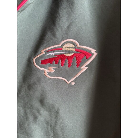 NHL Minnesota Wild Men's Rain Jacket XXL Graphic Hooded Windbreaker Hockey Fan - Picture 4 of 7